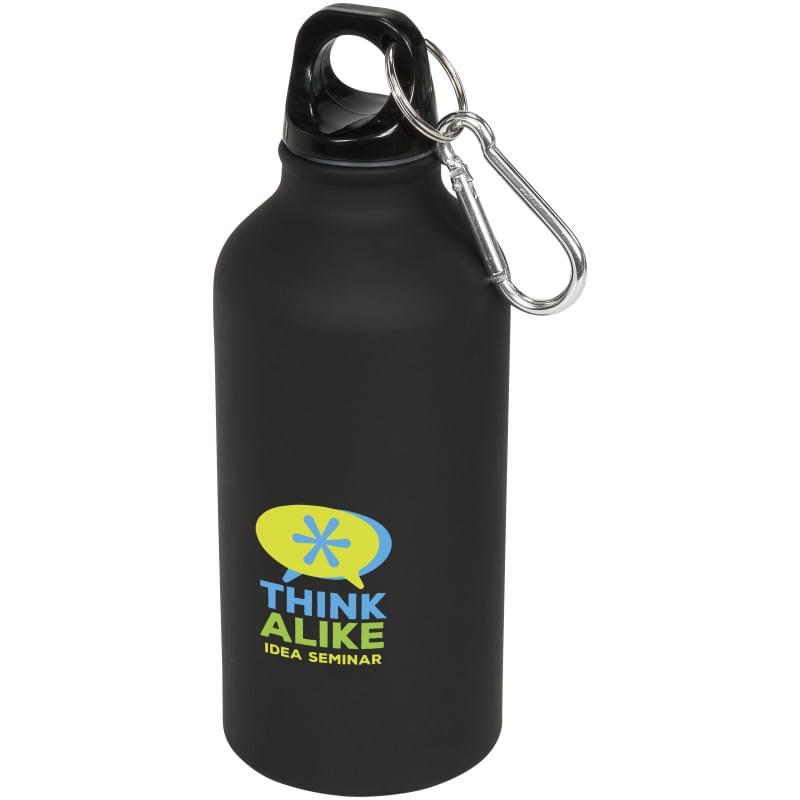 Oregon Matte drinkfles 400ml - aluminium - enkelwandig met karabijnhaak