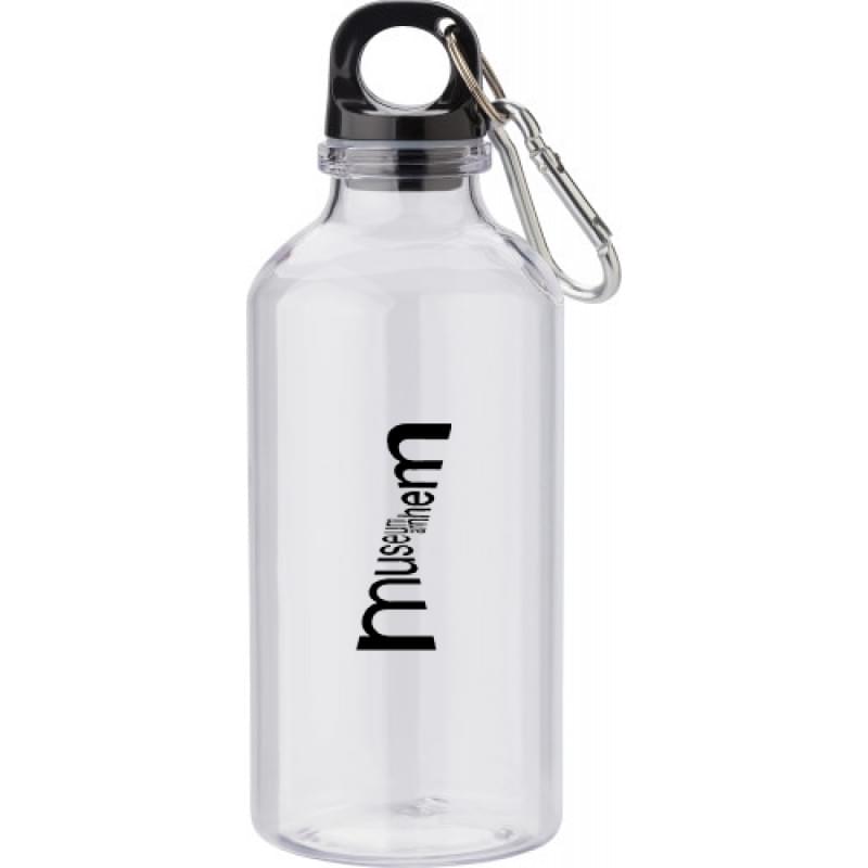 Drinkfles 400ml - rPET - met karabijnhaak