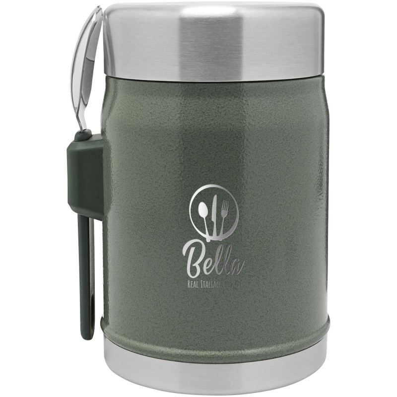 Stanley Legendary voedselcontainer 400ml - gerecycled RVS - met RVS spork - vaatwasmachinebestendig