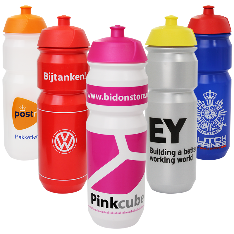 Tacx Shiva bidon 750ml - PE - vaatwasserbestendig - gekleurde fles en dop