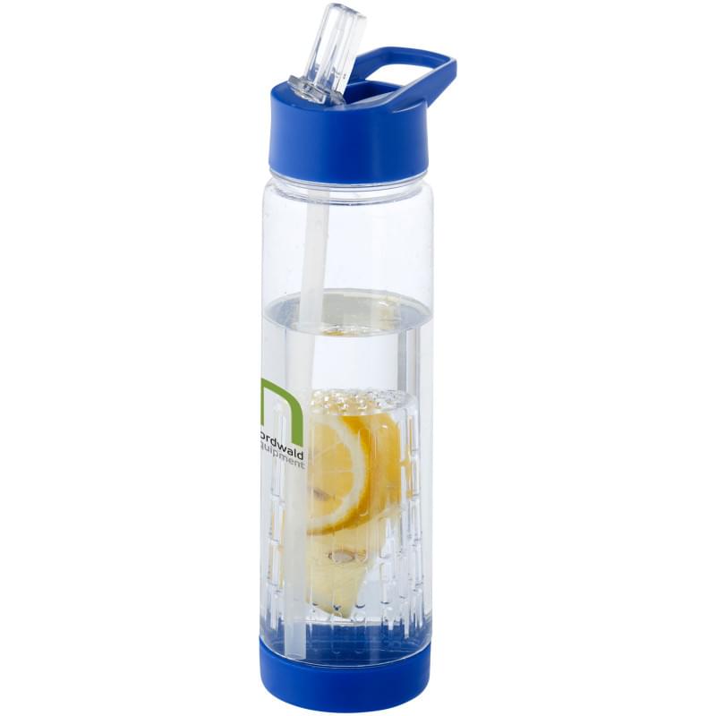 Waterfles fruitinfuser 740 ml - tritan - transparant gekleurd