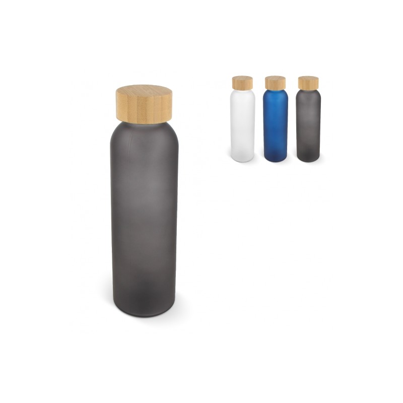 Waterfles 500 ml - glas - bamboe dop