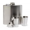 Heupfles set met bekertjes 175 ml - RVS - schroefdop