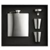 Heupfles set met bekertjes 175 ml - RVS - schroefdop