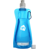 Opvouwbare waterfles 420ml - PP - met karabijnhaak