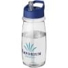 H2O Active® waterfles 600ml - rPET - transparant gekleurd 