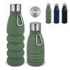 Opvouwbare waterfles 550ml - silicoon - met karabijnhaak