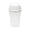 Multi shaker 300ml - plastic - transparant - gekleurde draaideksel