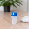 Multi shaker 300ml - plastic - transparant - gekleurde draaideksel