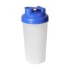 Protein shaker 600ml - kunststof - transparant - afsluitbare schroefdop
