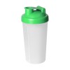 Protein shaker 600ml - kunststof - transparant - afsluitbare schroefdop