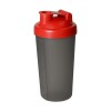 Protein shaker 600ml - kunststof - transparant - afsluitbare schroefdop