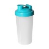Protein shaker 600ml - kunststof - transparant - afsluitbare schroefdop