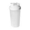 Protein shaker 600ml - kunststof - transparant - afsluitbare schroefdop