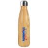 Swing thermosfles 500ml - RVS - dubbelwandig - natuurlijke hout look