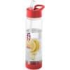 Waterfles fruitinfuser 740 ml - tritan - transparant gekleurd