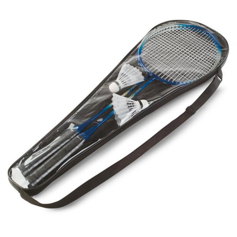 Madels badmintonset - metaal - 2 rackets en 2 shuttles