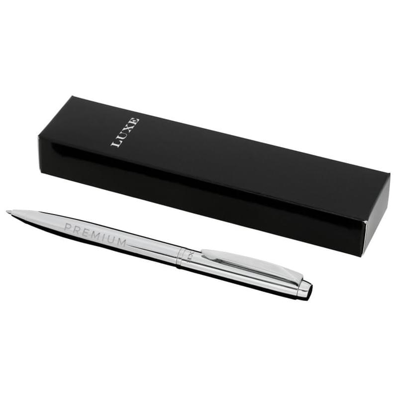 Cepheus balpen - kunststof en metaal - zwarte inkt - chroomaccenten - geschenkverpakking