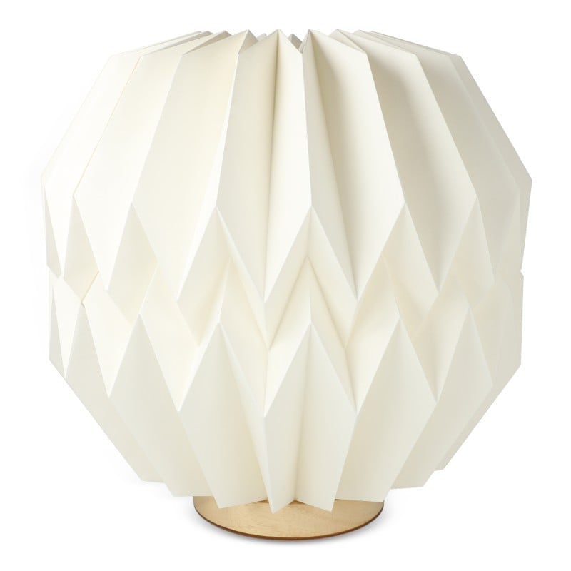 Coollux 25cm opvouwbare LED-lamp - FSC-papier - rubberhout
