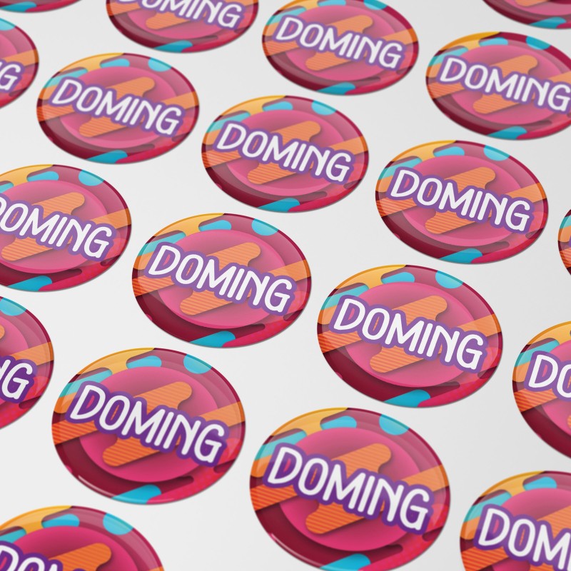 Ronde doming sticker - Ø 10 mm
