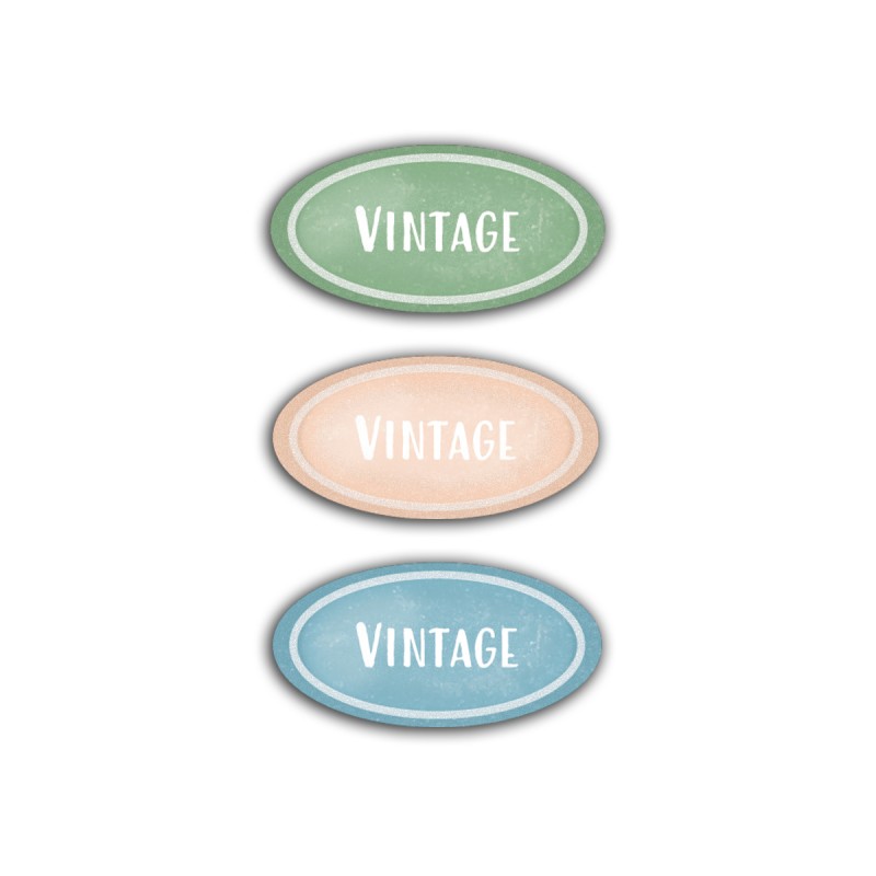 Doming stickers ovaal - 60x35 mm