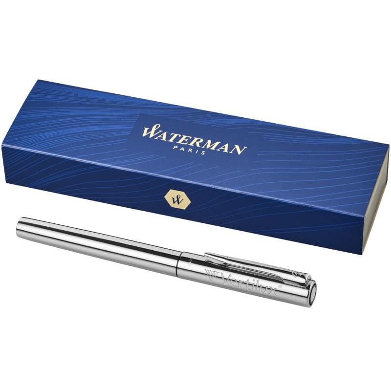 Waterman Graduate vulpen - metaal - blauwe inkt - geschenkverpakking