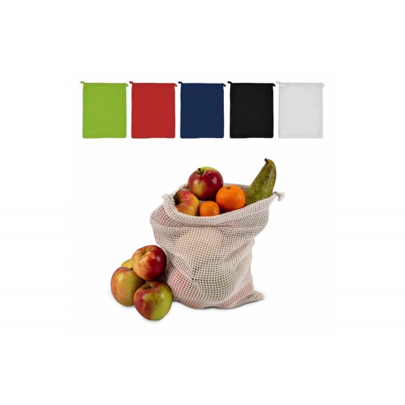 Groente en fruit zakje - katoen - 140 g/m² - 25 x 30 cm - Oeko-tex