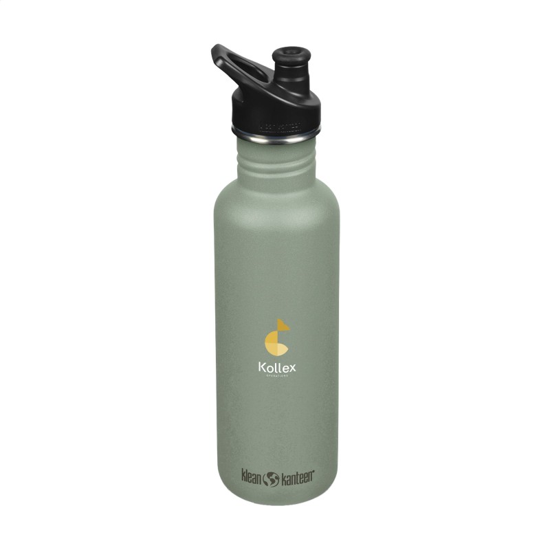 Klean Kanteen drinkfles 800 ml - gerecycled RVS - lekvrij - sportdop