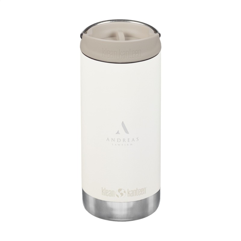 Klean Kanteen thermosbeker 355 ml - gerecycled RVS - morsbestendig - draagring