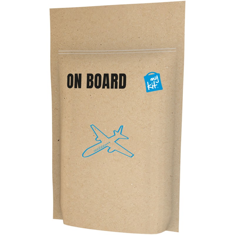 MiniKit aan boord reisset - gerecycled kraft papier - 5-delig