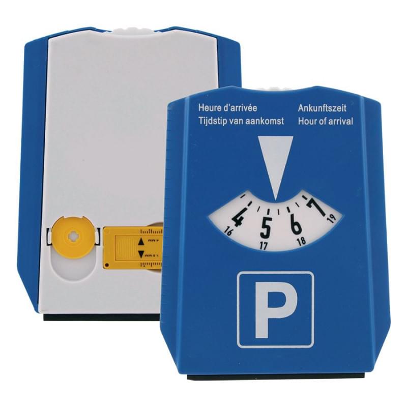 4 in 1 parkeerschijf - kunststof - 4 functies