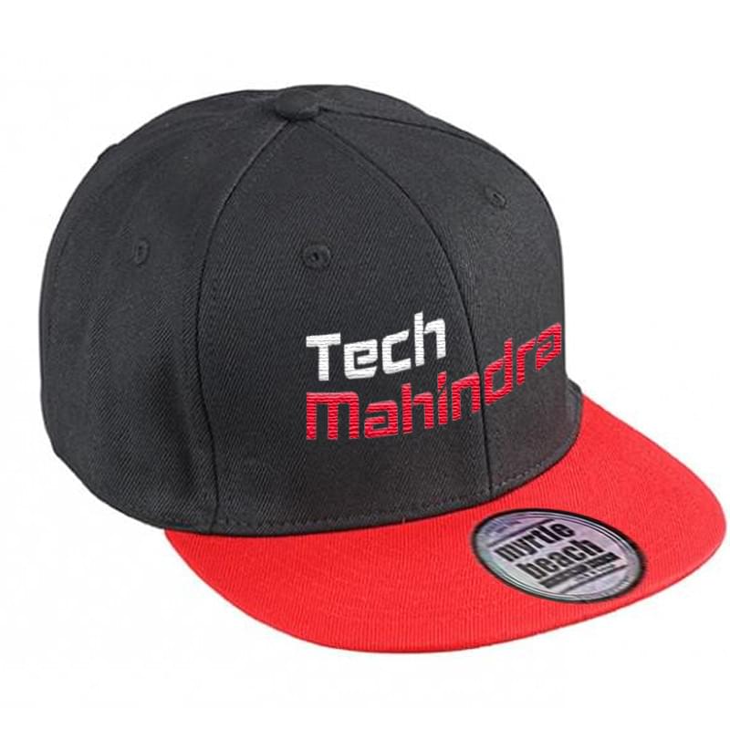 Pro cap - katoen - 6 panelen - platte klep - click en snap sluiting