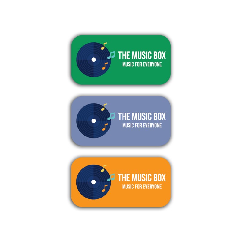 Vinyl Sticker Rechthoek 40x20mm
