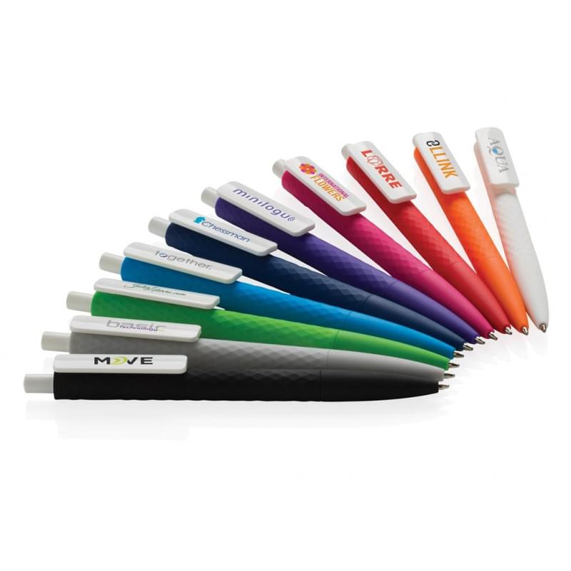 X3 balpen - kunststof - blauwe inkt - smooth touch 
