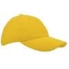 Heavy brushed cap - katoen - 6 panelen - verstevigde voorzijde - koperen bucklesluiting