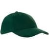 Heavy brushed cap - katoen - 6 panelen - verstevigde voorzijde - koperen bucklesluiting
