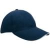 Heavy brushed cap - katoen - 6 panelen - verstevigde voorzijde - koperen bucklesluiting