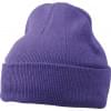 Daiber gebreide beanie - acryl - tweelaags - met omslag