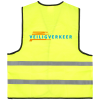 Brickstone veiligheidsvest - polyester - kinderen 6 t/m 12 jaar - klittenbandsluiting 