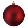 Kerstbal kunststof 8cm