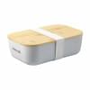 Midori lunchbox - PP - bamboe deksel - sluitelastiek