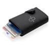 Standaard RFID kaarthouder met PU portemonnee - aluminium - 10.2x6.7x2.9cm