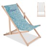 Vouwbare strandstoel - houten frame - verstelbaar