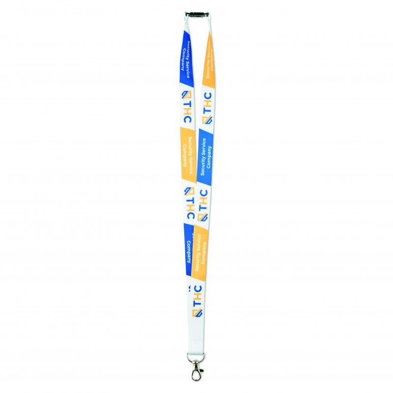 Keycord - polyester - 10 mm - veiligheidssluiting - karabijnhaak 
