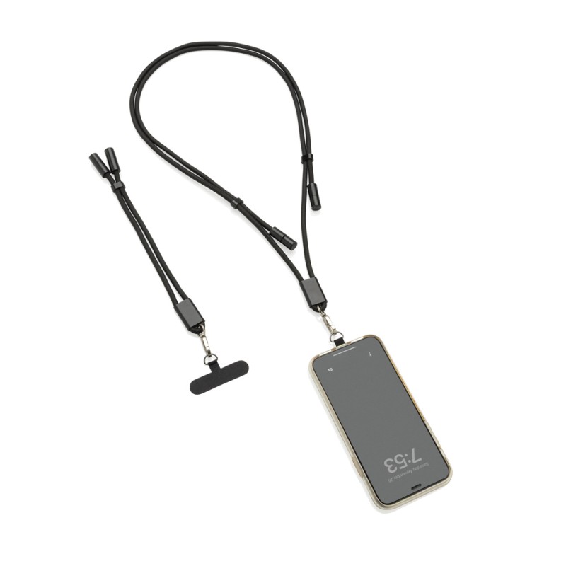LoopAmp RCS verstelbaar telefoonkoord - rPET - 60W kabel - USB-C