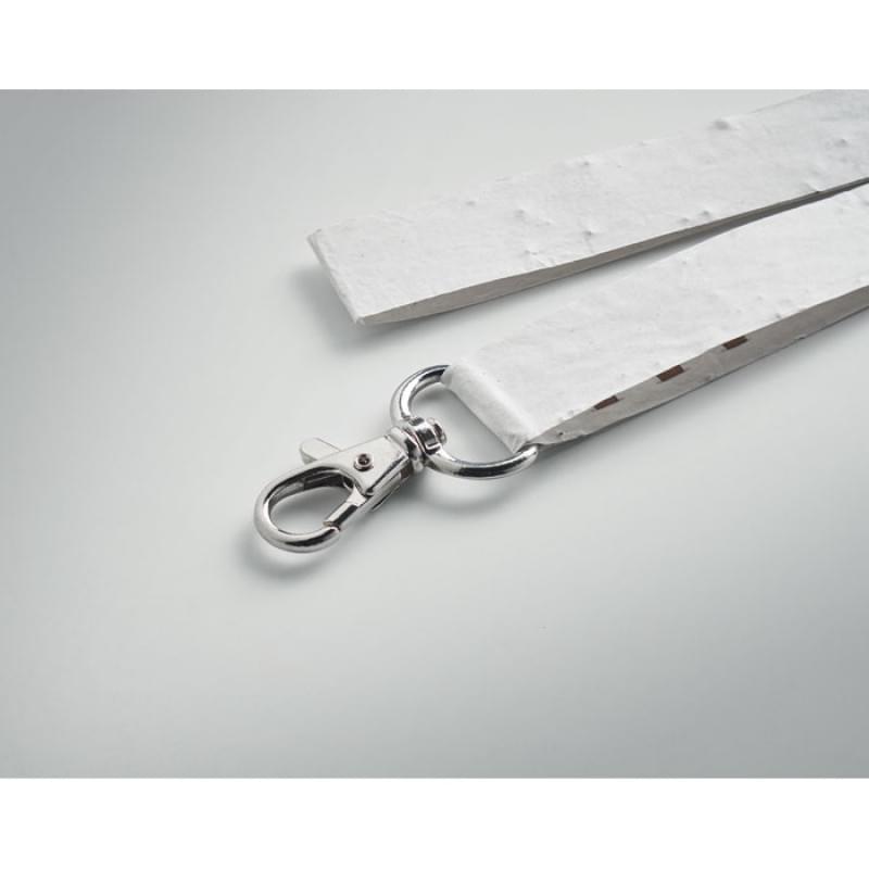 Lansee lanyard - plantbaar zaadpapier - 20 mm - karabijnhaak