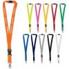 Keycord - polyester - 20 mm - veiligheidssluiting - karabijnhaak - afneembare gesp