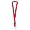 Keycord - polyester - 20 mm - veiligheidssluiting - karabijnhaak - afneembare gesp