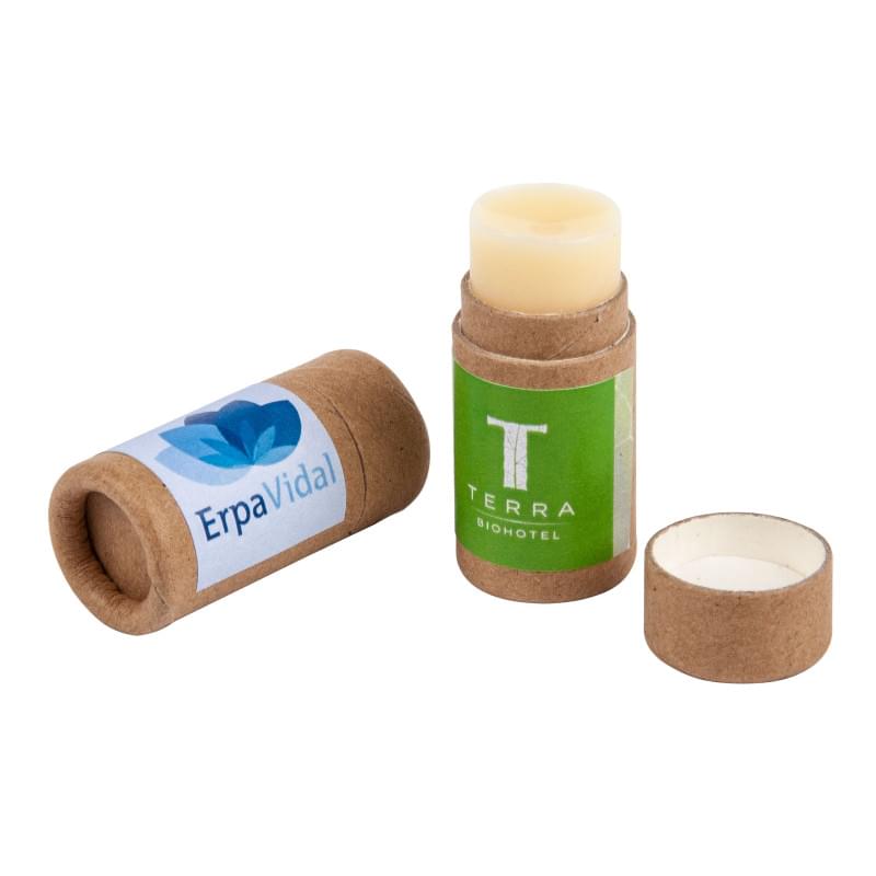 Eco lippenbalsem - vanille - SPF 20 - FSC-gecertificeerd kartonnen huls