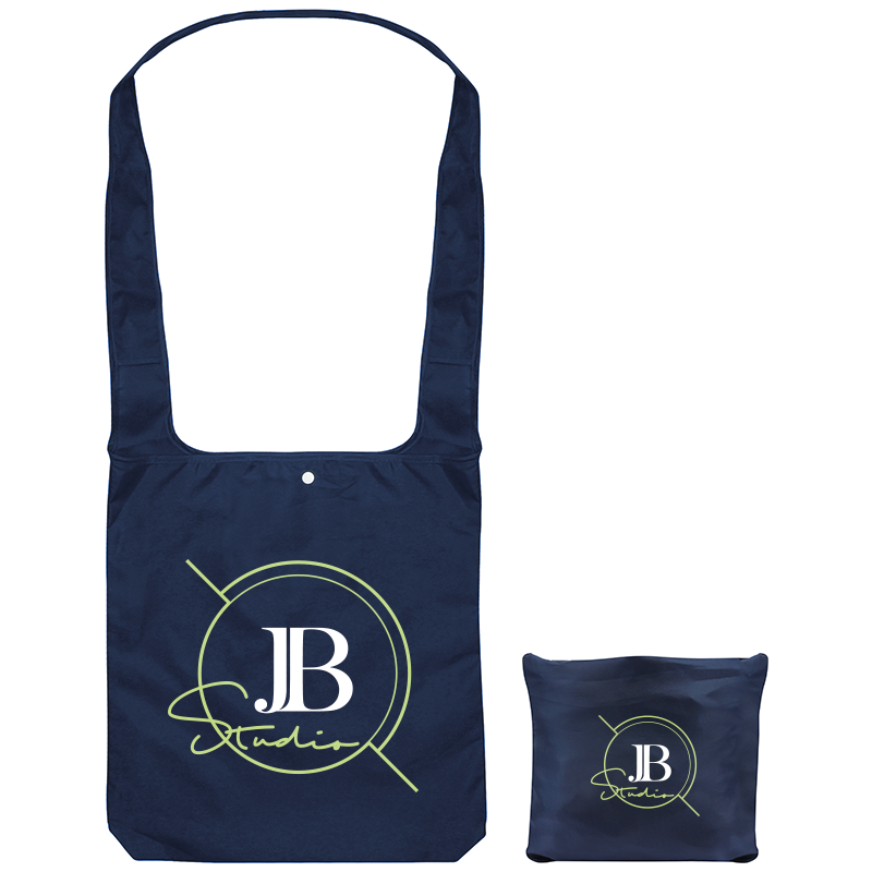 Recycle bag schoudertas - rPET polyester - 190T - 38 x 6 x 41 cm - verstevigde schouderband